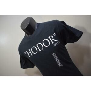 34501 New Mens Game of Thrones HODOR Black Slim Fit T Shirt Size Medium